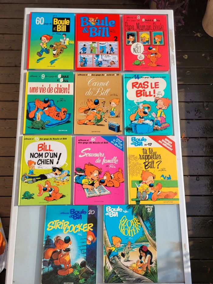 16 BD Boule et Bill : tomes 1, 2, 4, 8, 9, 12, 13 à 17, 19, 20, 22, 29 et 33 - photo numéro 2