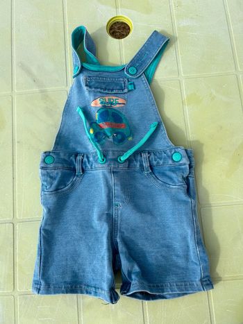 Salopette short jeans 18 mois