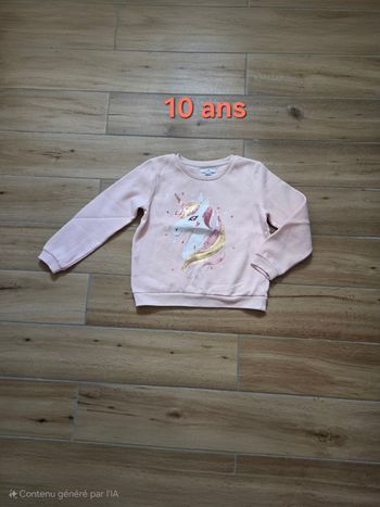 Sweat Licorne 10 ans