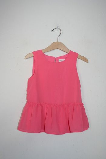 Blouse sans manche rose Lefties 5-6 ans