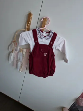 Ensemble salopette bébé fille okaïdi