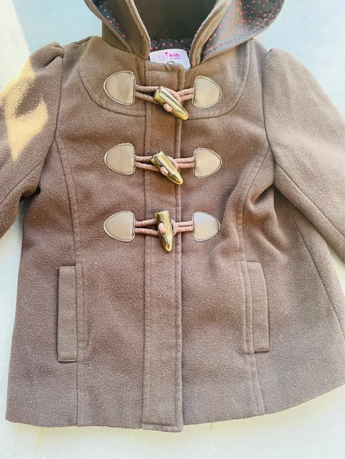 Manteau duffle-coat hiver fille avec capuche - photo numéro 3
