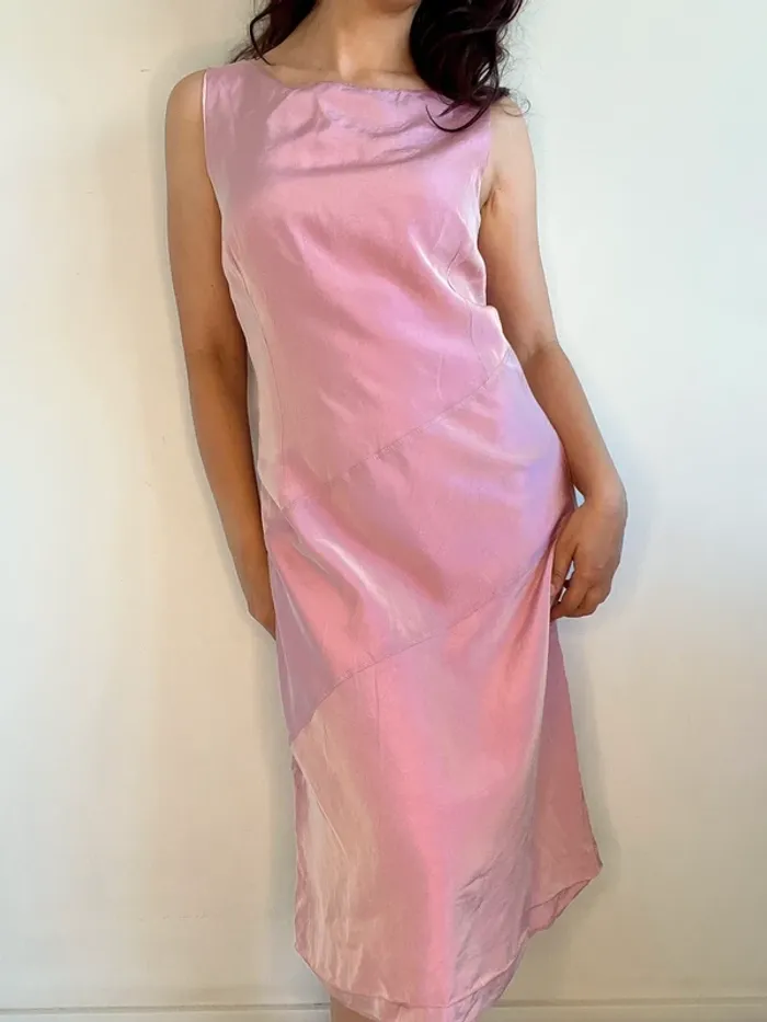 Robe y2k vintage rose taille M 🌸 - photo numéro 2