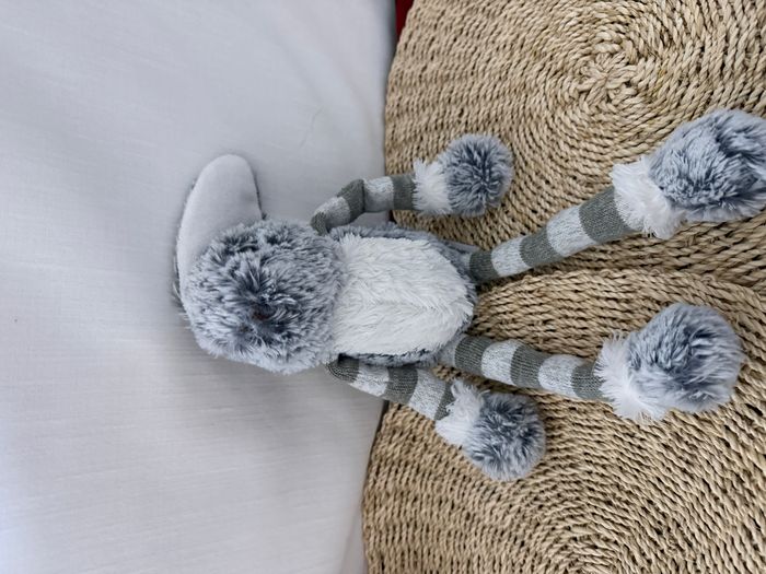 doudou lapin bringé ligné - photo numéro 4