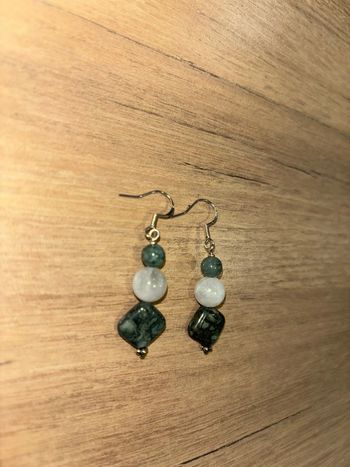 Magnifique boucles d’oreilles avec pierres neuves jamais portée