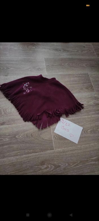 Poncho 9/12 mois