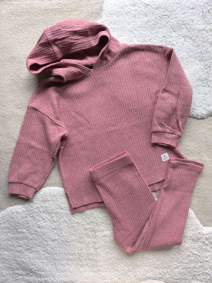 Ensemble côtelé rose / Kiabi / taille 3 ans