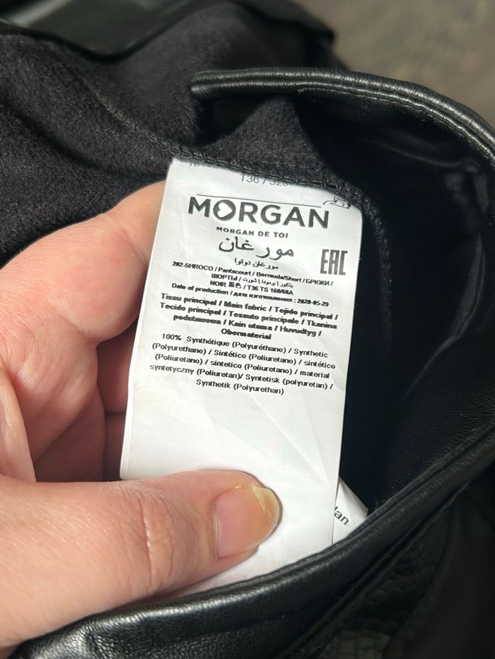 Short Morgan taille 36 en faux cuir noir - photo numéro 6