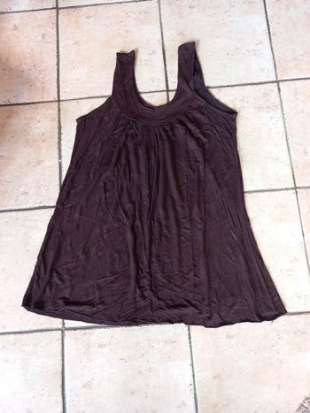 Tee-shirt débardeur T40 marron