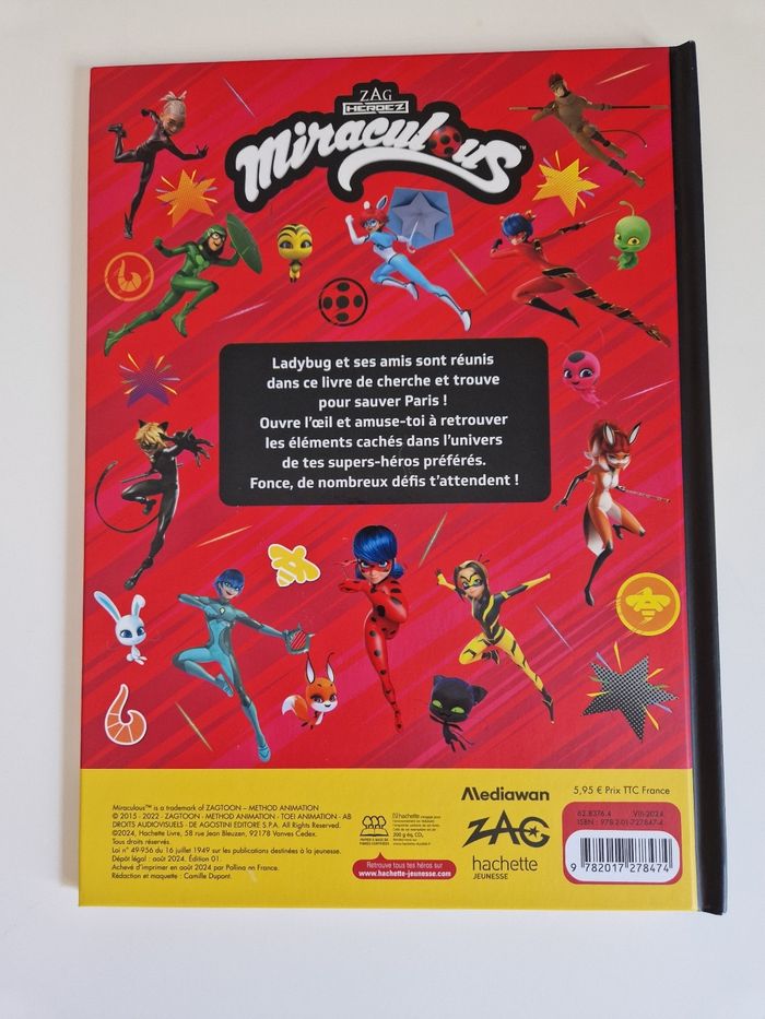 Livre Miraculous  Cherche et trouve - photo numéro 3