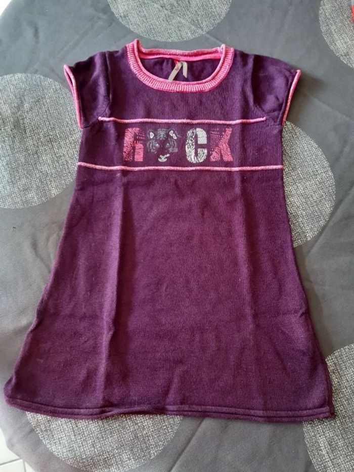 Robe pull aubergine