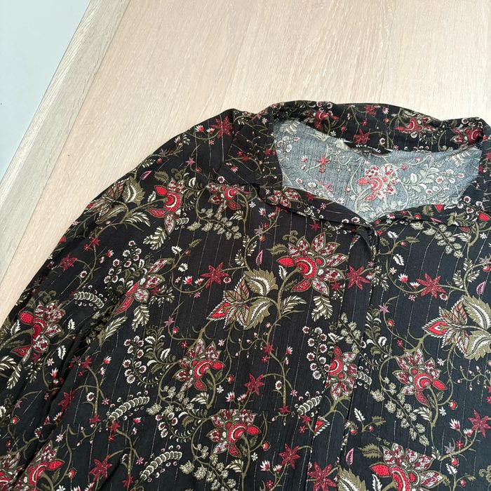 Chemise Ms Mode • noir & rouge • 52 🌿 - photo numéro 2