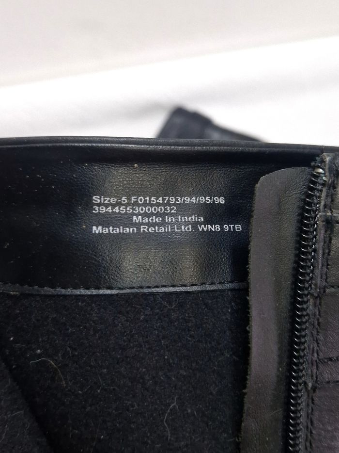 Bottes hautes  , femme  , cuir  , Flore leather  , taille 5 /  38 - photo numéro 7