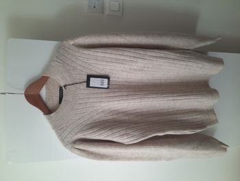 Pull de grossesse beige Supermom, neuf avec étiquette (M/L)