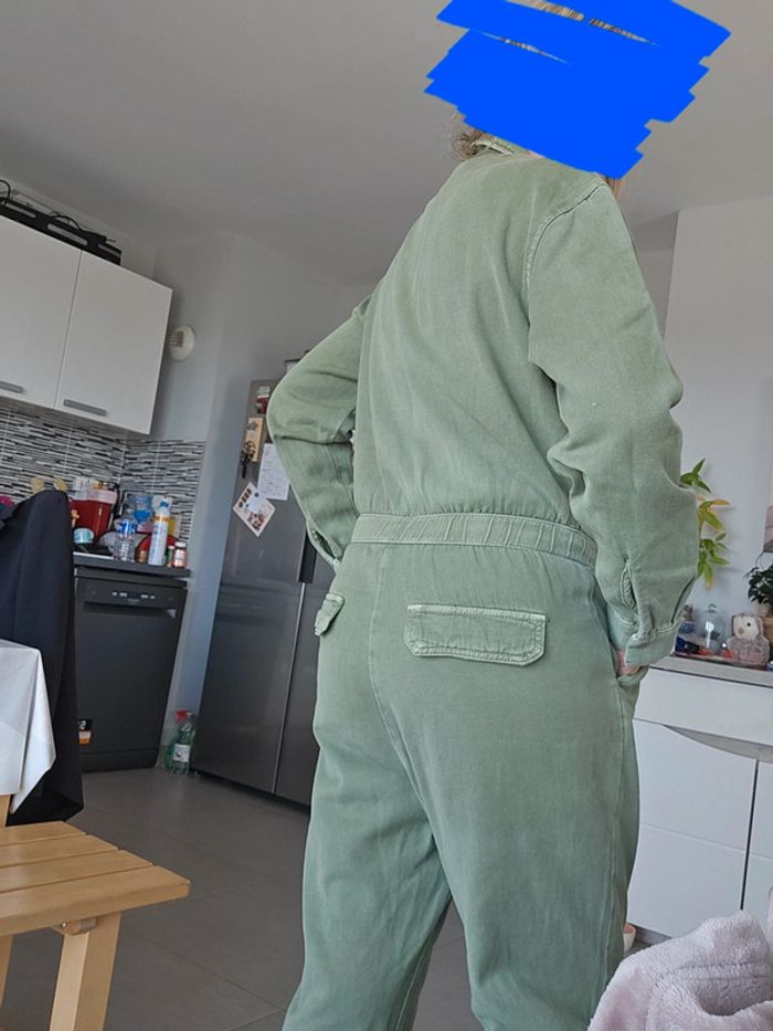 Combinaison kaki Bershka Denim taille 38 - photo numéro 3