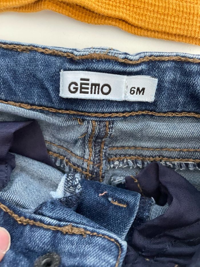 ENSEMBLE JEAN T-SHIRT MOUTARDE - photo numéro 2