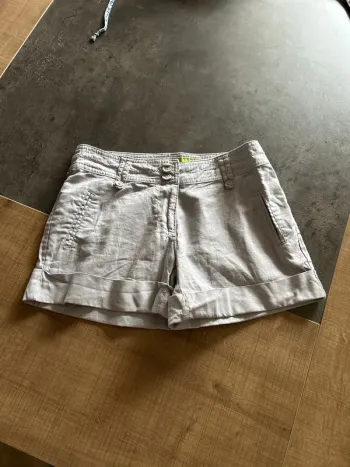 Short en lin gris femme, cache cache taille 36