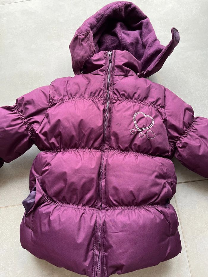 Doudoune blouson violet bien chaude - photo numéro 3