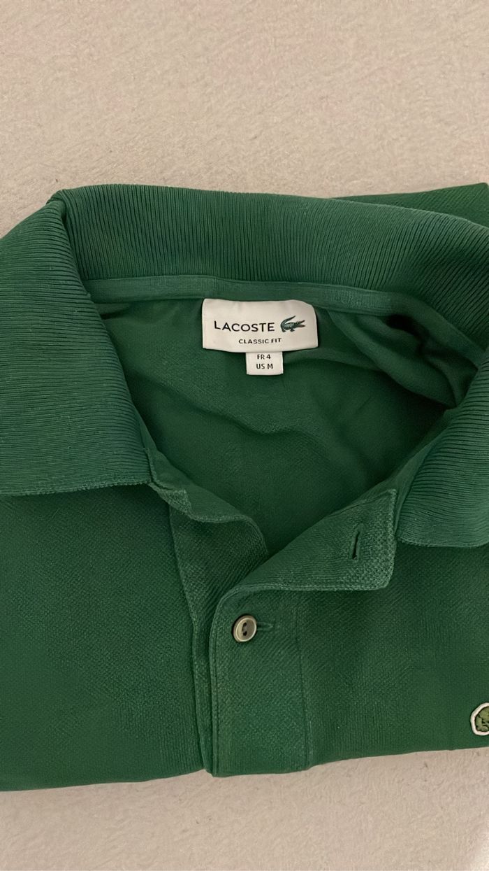 Polo Lacoste vert - photo numéro 4