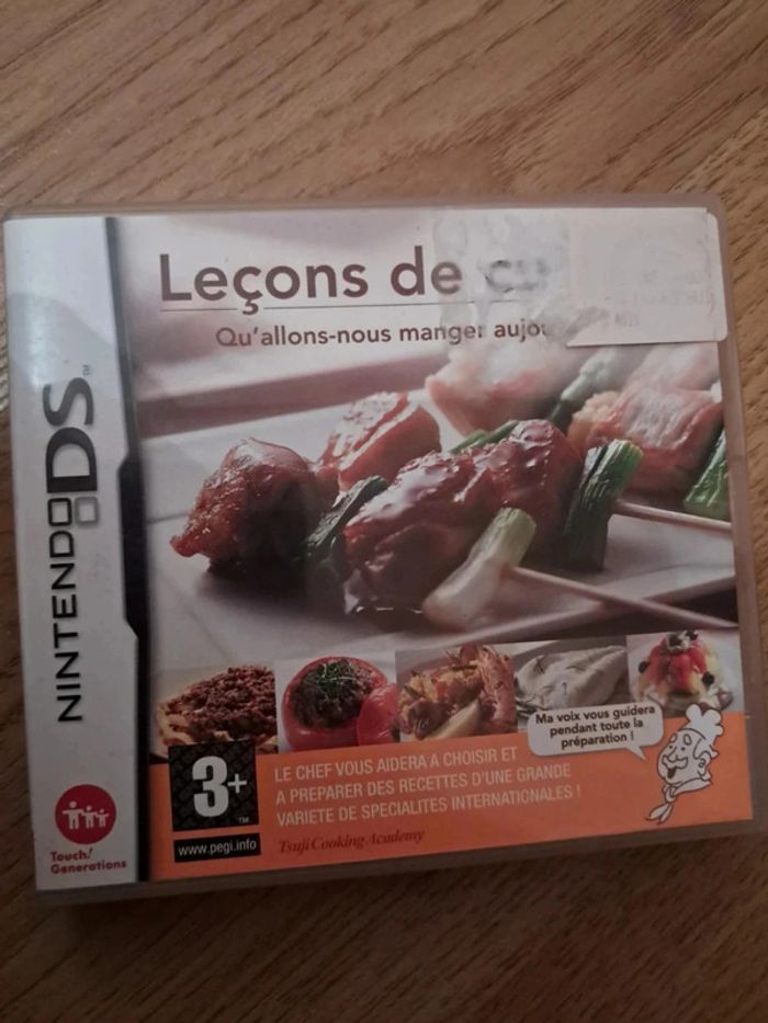 Jeu DS Leçons de cuisine