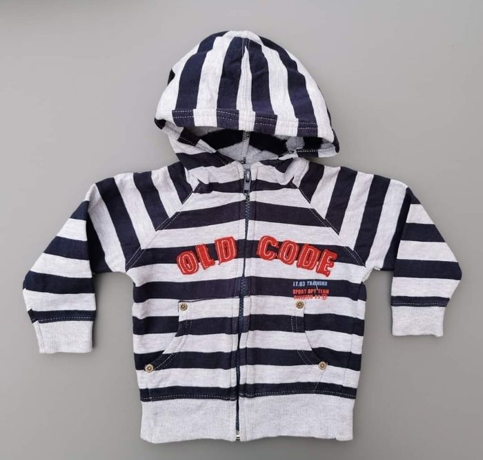 Lot de 6 gilets sweat zippés à capuche 12 mois garçon - photo numéro 3