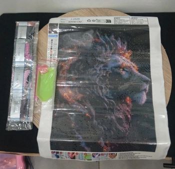 Diamond painting Lion neuf 30*40