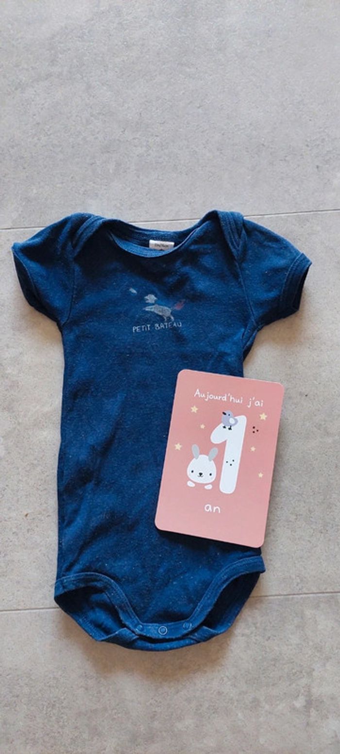 Bodie manches courtes petit bateau 12 mois