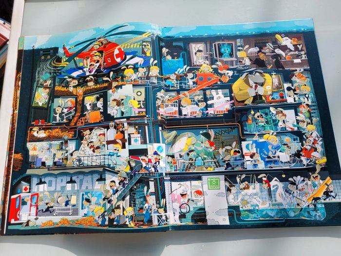 Très grand livre À la recherche de la carotte bleue 🥕 Les métiers, little urban (63) - photo numéro 8