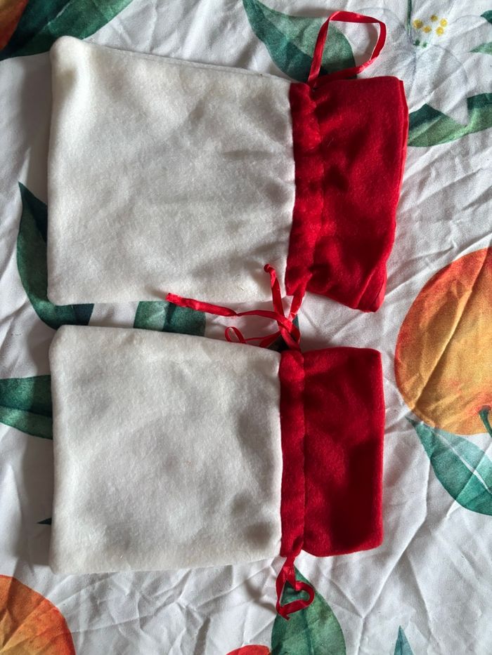 2 pochettes de Noël en tissu - photo numéro 4