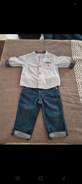 Ensemble jean/ chemise garçon