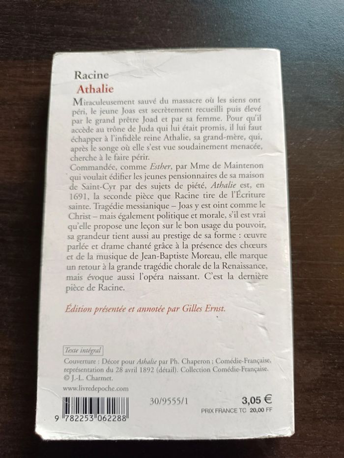 Livre ATHALIE - Racine - photo numéro 8