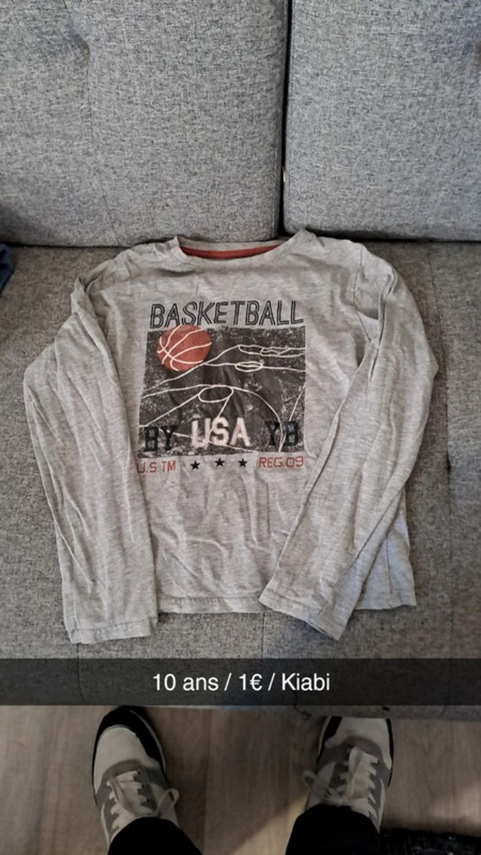 T-shirt manches longues basketball