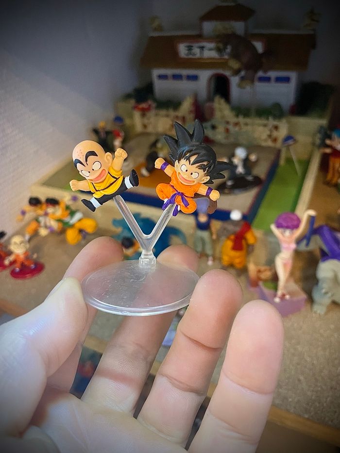 Figurine dragon ball gashapon hg Goku  krilin - photo numéro 2