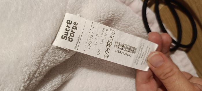 Adorable manteau hiver rose clair sucre d'orge 12 mois - photo numéro 5