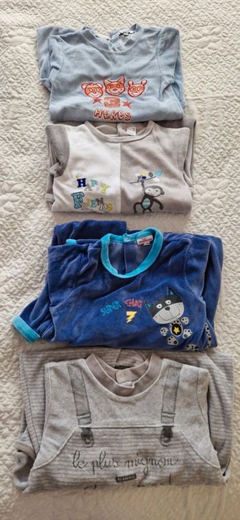 Lot de 4 pyjamas garçon 23/24 mois