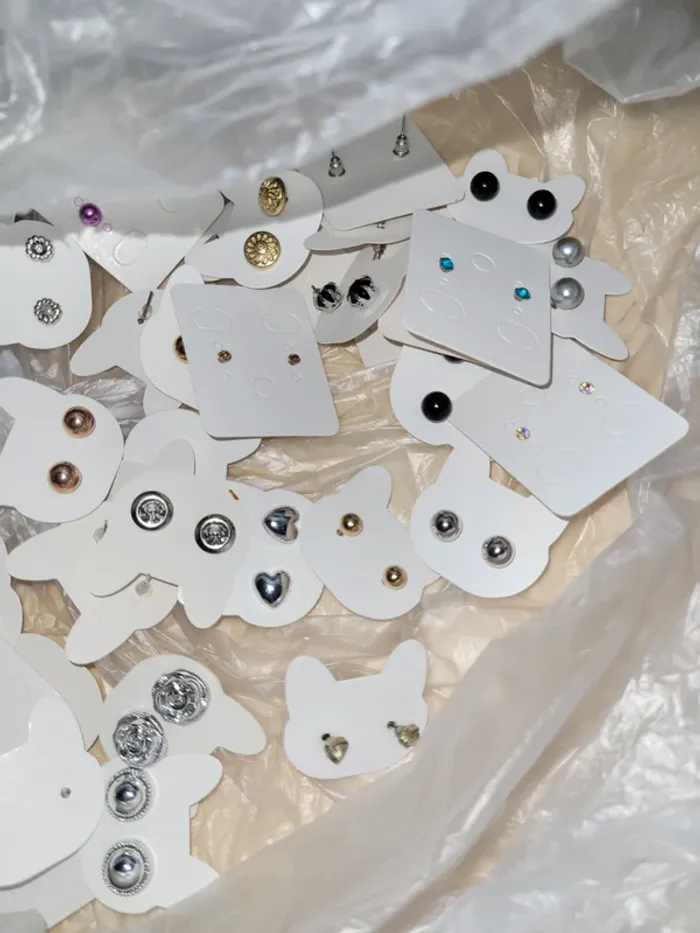Lot boucle d oreille fantaisies - photo numéro 2