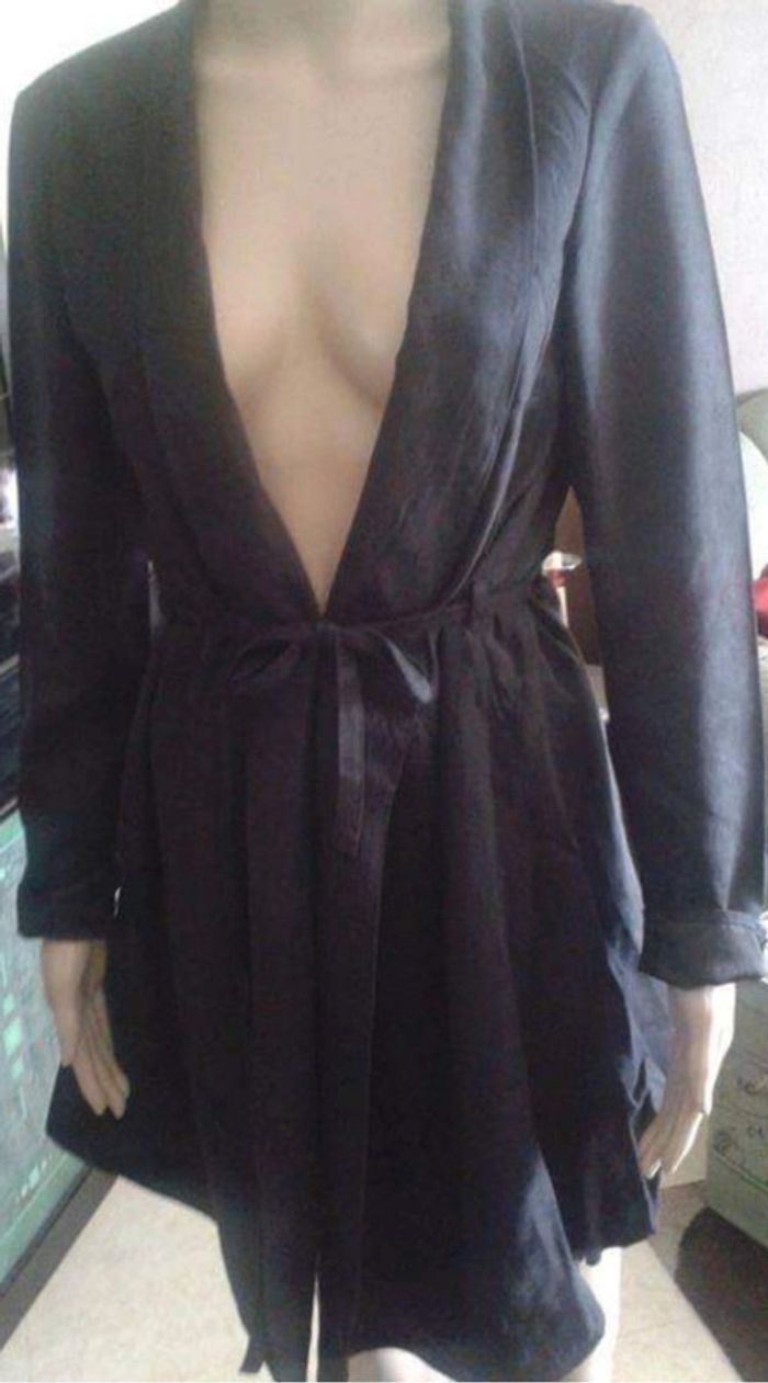 Gilet long style suédine T38 - photo numéro 5