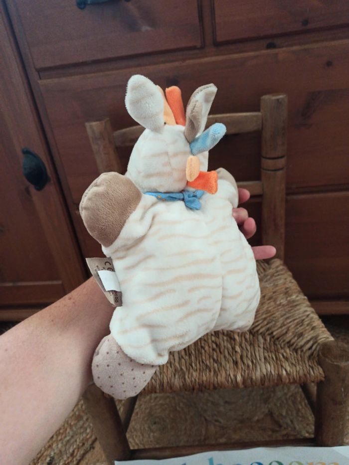 peluche doudou nattou Arthur le zèbre tbe - photo numéro 4