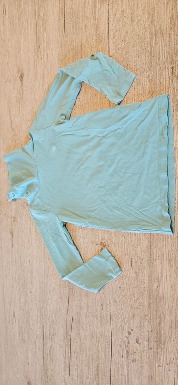 Sous pull à col roulé et manches longues, vert turquoise, Esprit, 6/7 ans, nickel - photo numéro 3