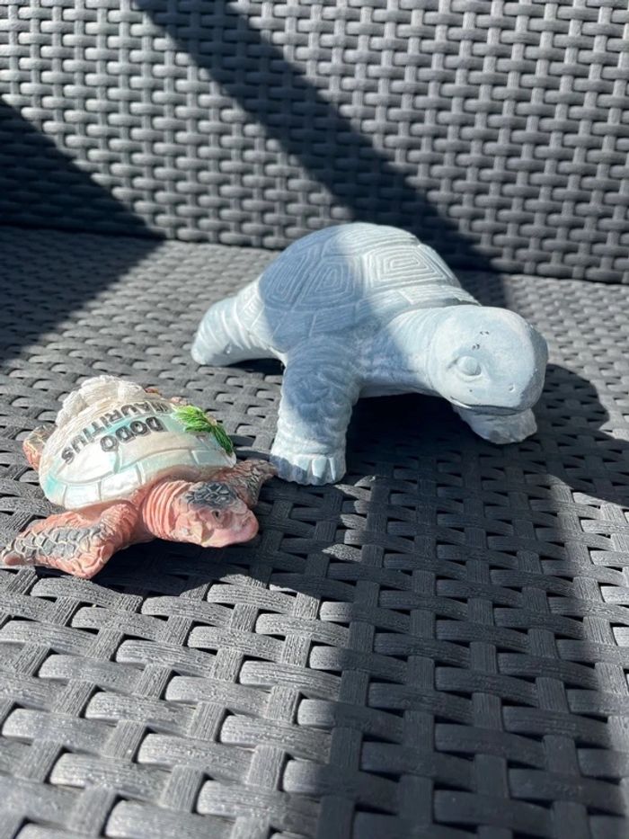 Lot de 2 Tortues décoration Dodo mauritus