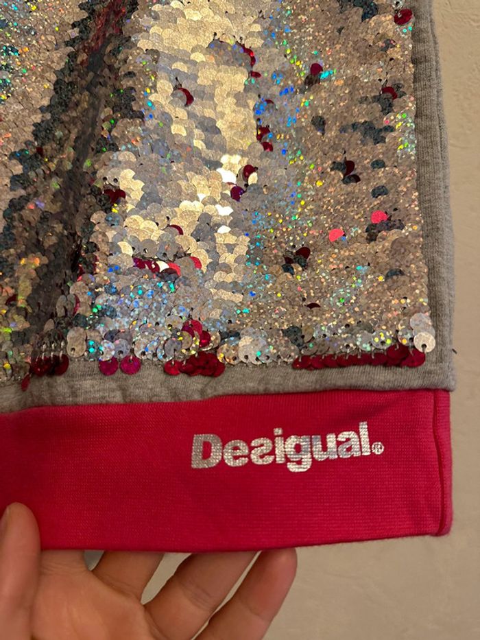 Sweat sequins magique imprimée à cœur fille 11-12 ans Desigual - photo numéro 5