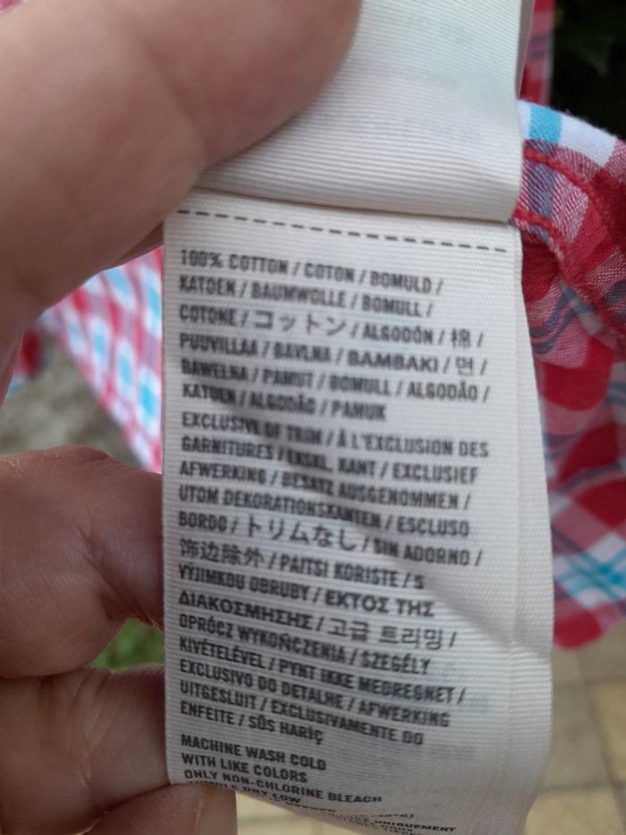 Hollister chemisier à carreaux taille M - photo numéro 4