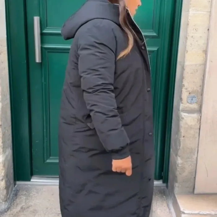 Doudoune à capuche réversible noir et argent neuve taille 2 - photo numéro 7