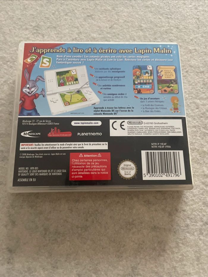 Lapin Malin J'apprends à lire et à écrire - Jeu Nintendo DS - photo numéro 4
