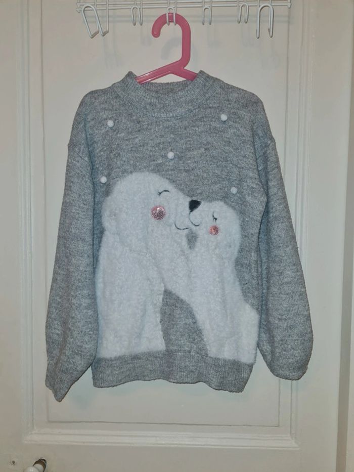 Pull gris Primark taille 10-11 ans
