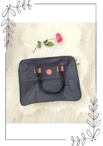 Grand sac rectangulaire mixte en toile fermeture zip dimensions 40 x 51 cm