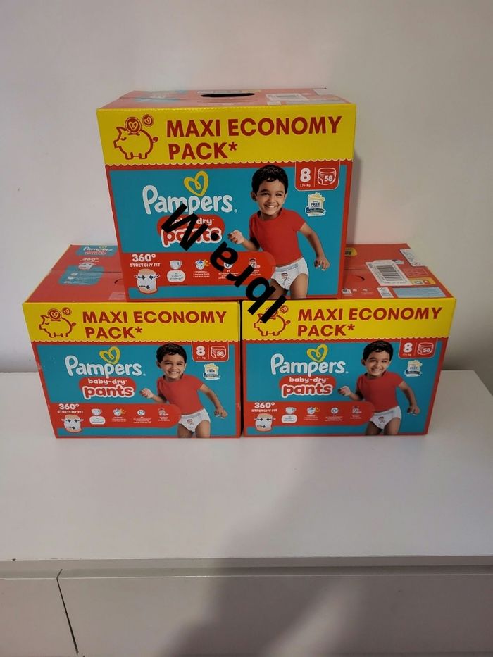 Couches pampers pants taille 8
