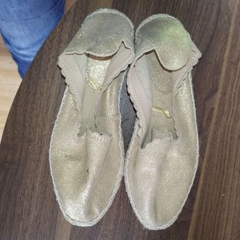 Espadrilles Promod neuves dorés