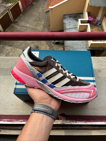 Adidas x Bad Bunny Adizero SL 72 Brown/Clear Pink/Hazy Rose - Taille 44,5 - Neuves