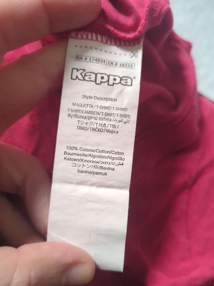T-shirt sport kappa rose 6 ans neuf - photo numéro 4